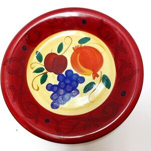 ⭐️2/$30 - Living Art Serving GRANADA Platter hand painted 8" Good condition